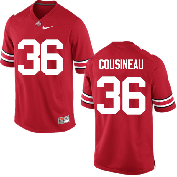 Men Ohio State Buckeyes #36 Tom Cousineau College Football Jerseys Game-Red